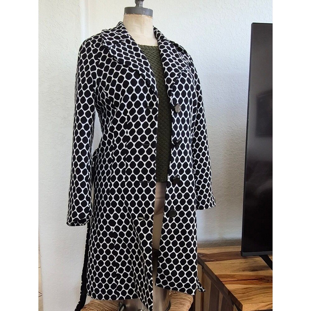 DM New York 80% Cotton blend Button Up & Belted Jacket Sz Small